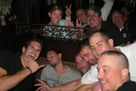 having fun at weekly trivia